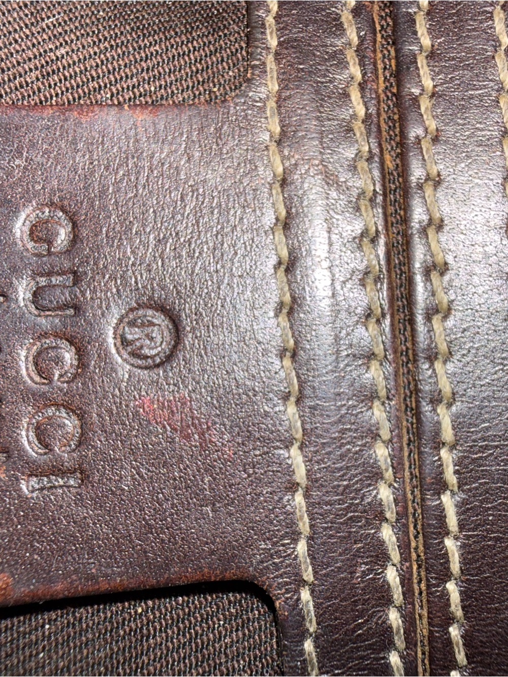 Gucci Beige & Brown GG Monogram Clutch - Picture 9 of 11